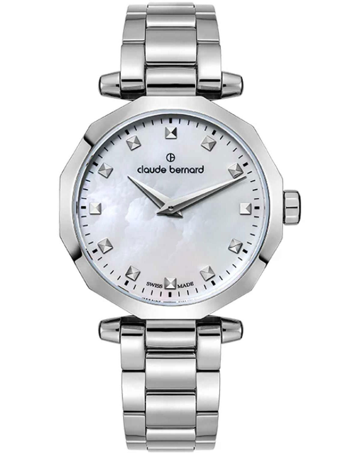 Γυναικείο ρολόι CLAUDE BERNARD Dress Code με μπρασελέ από ανοξείδωτο ατσάλι