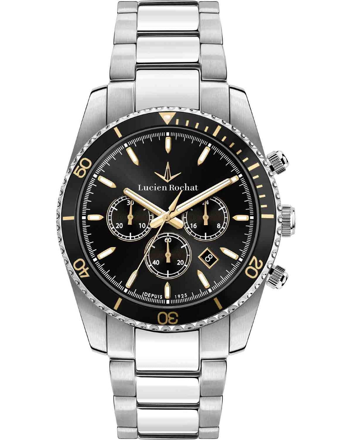 Ρολόι LUCIEN ROCHAT Leman Chronograph Silver Stainless Steel Bracelet