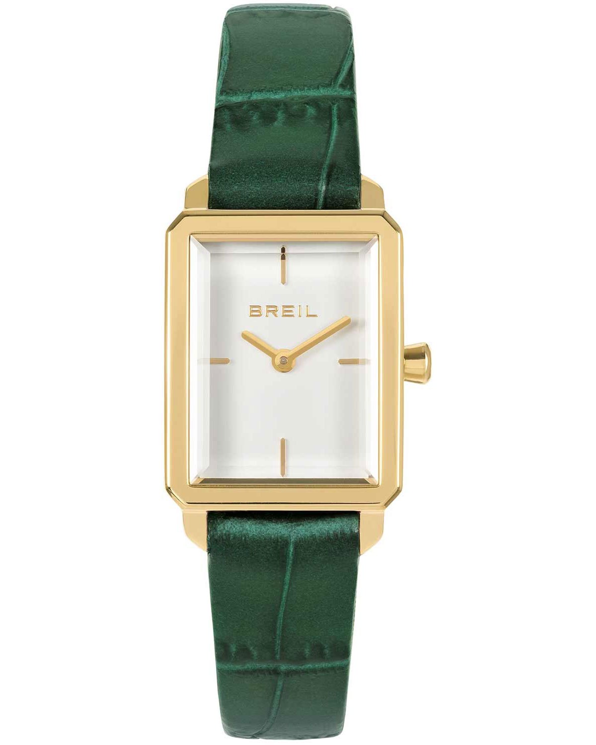 Ρολόι BREIL Carre Green Leather Strap