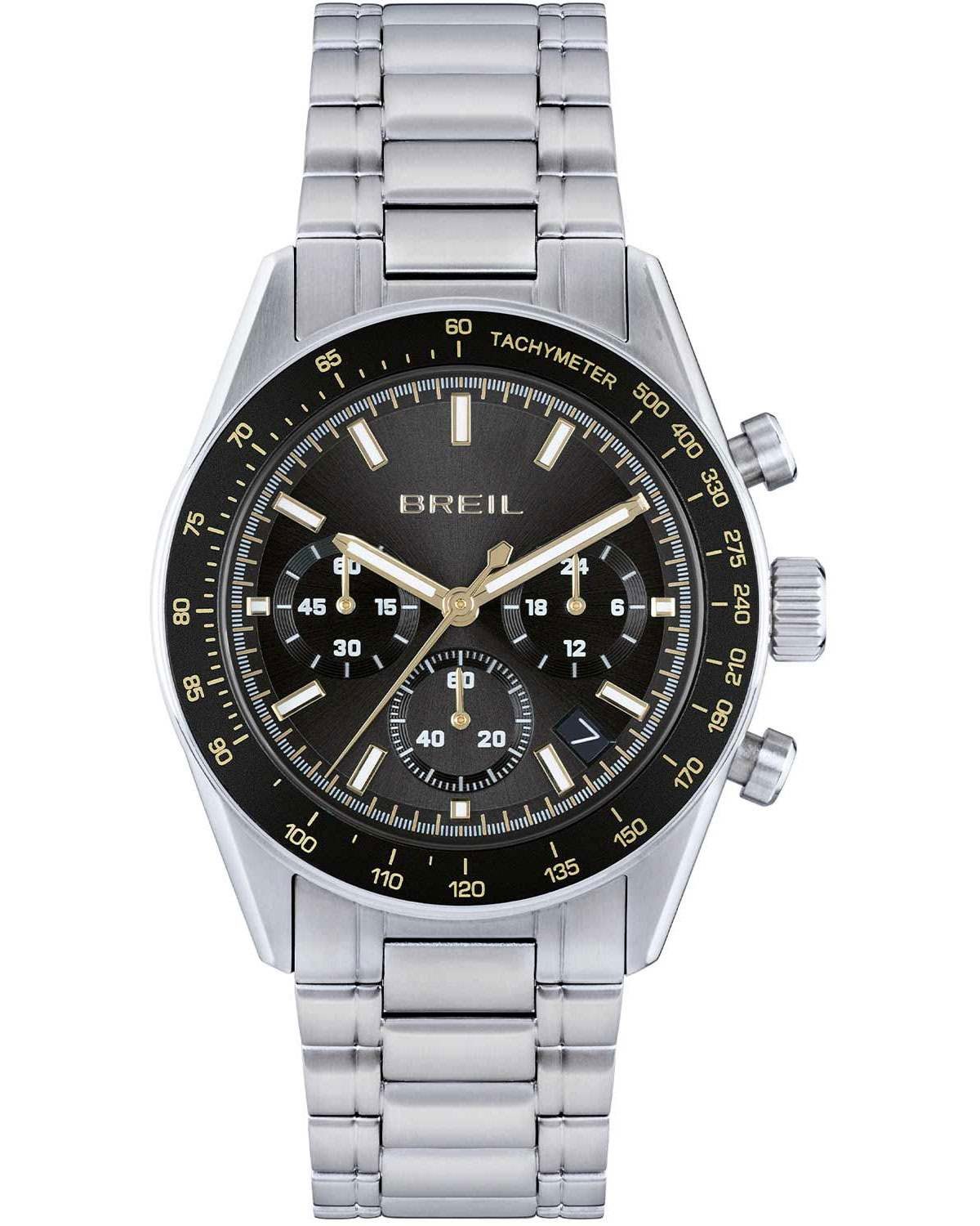Ρολόι BREIL Extreme Noir Chronograph Silver Stainless Steel Bracelet