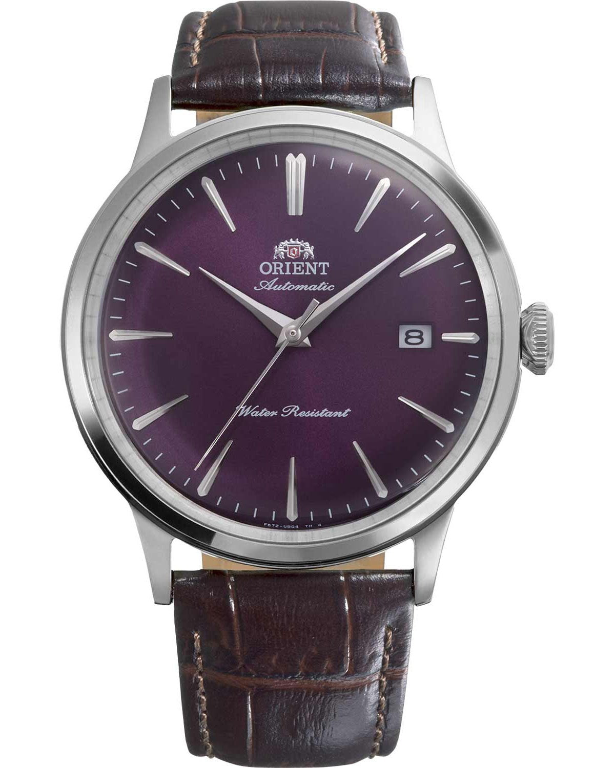 Ανδρικό ρολόι ORIENT Classic Bambino αυτόματο με καφέ δερμάτινο λουράκι