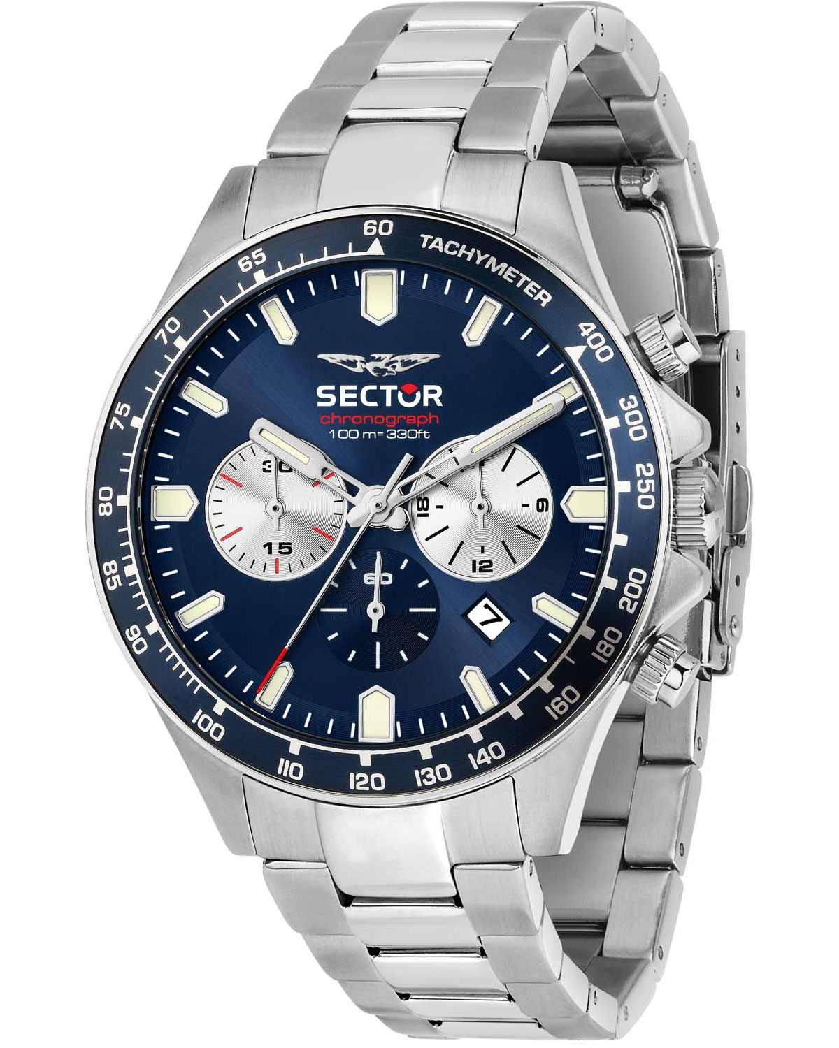 Ρολόι SECTOR 230 Chronograph Silver Stainless Steel Bracelet