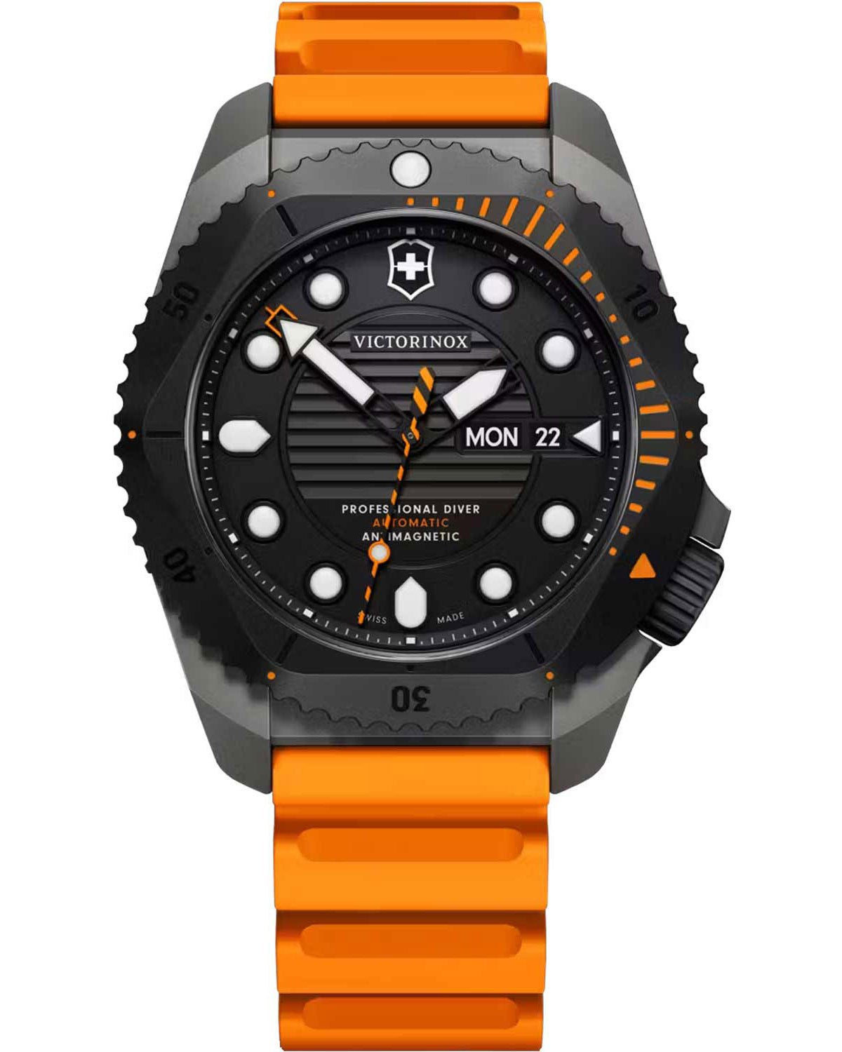 Ρολόι VICTORINOX Dive Pro Automatic Orange Rubber Strap