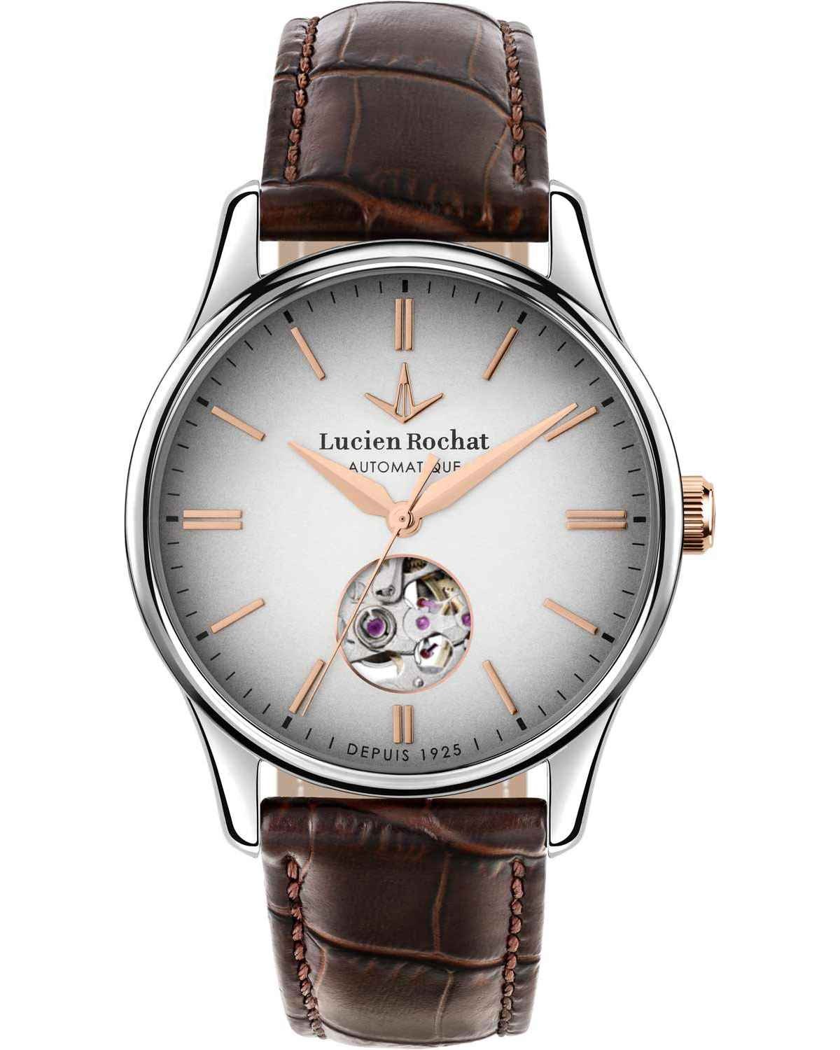 Ρολόι LUCIEN ROCHAT Montreux Automatic Brown Leather Strap