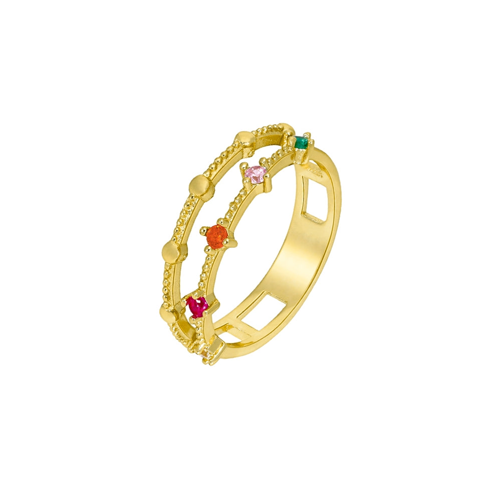 Ασημένιο δαχτυλίδι Marea Gold D02006-AR