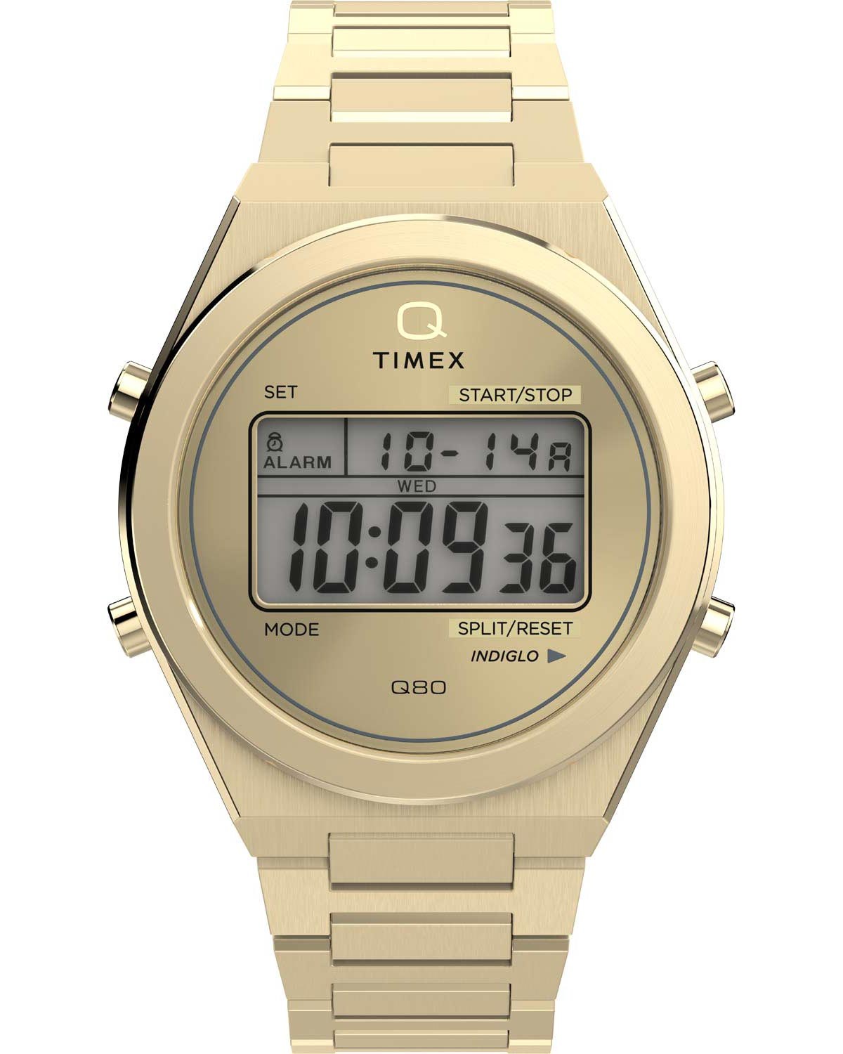 Ρολόι TIMEX Q Timex Chronograph Gold Stainless Steel Bracelet