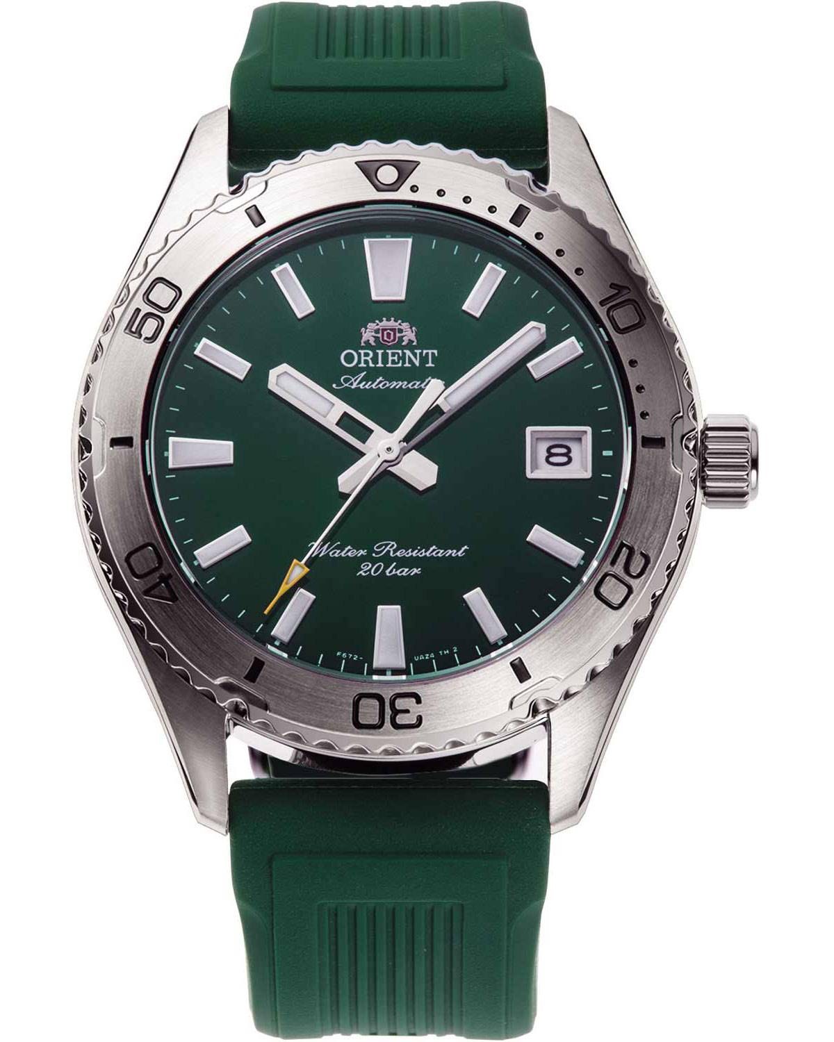 Ρολόι ORIENT Sports Mako 40 Automatic Green Synthetic Strap