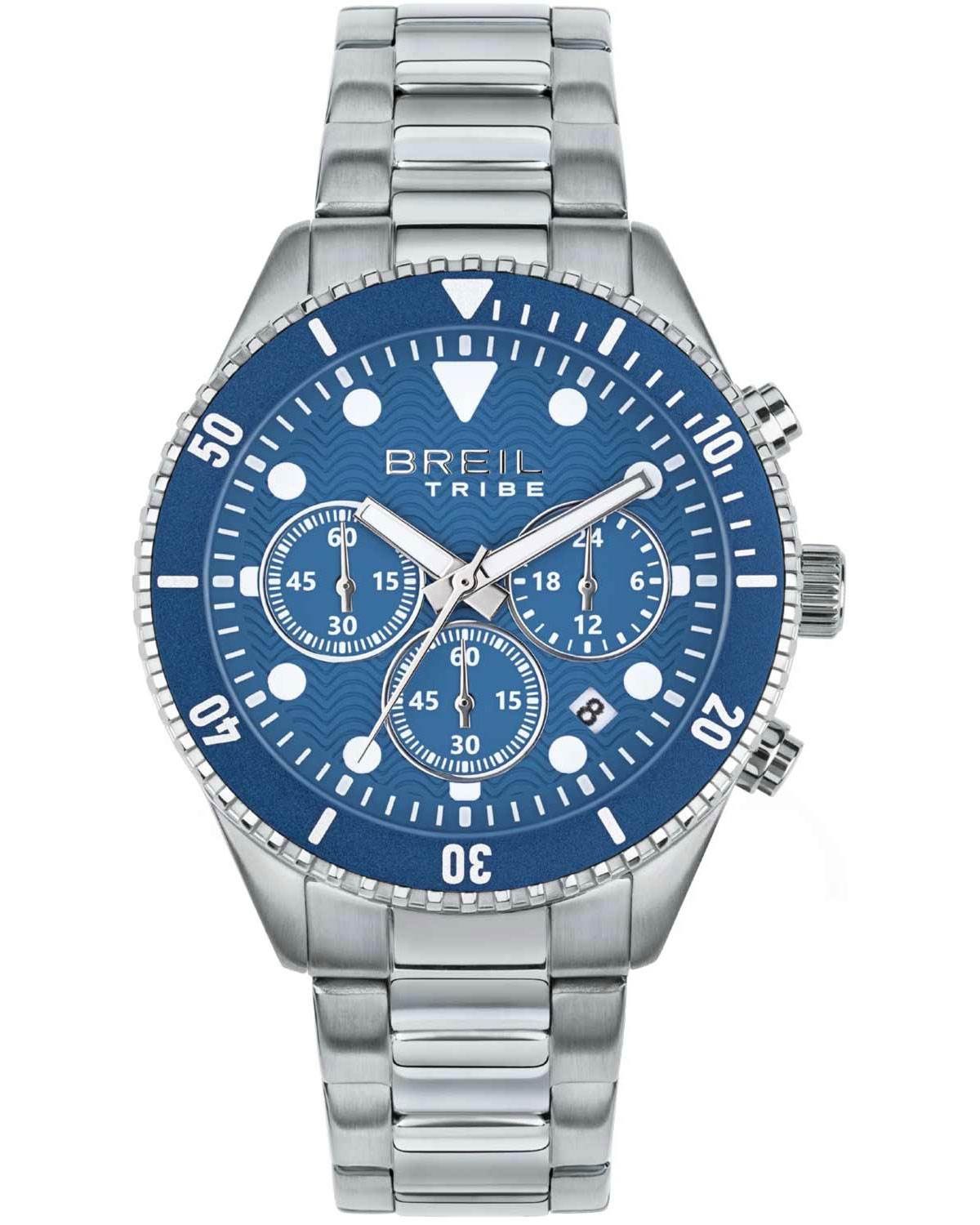 Ρολόι BREIL Tribe Overhand Chronograph Silver Stainless Steel Bracelet