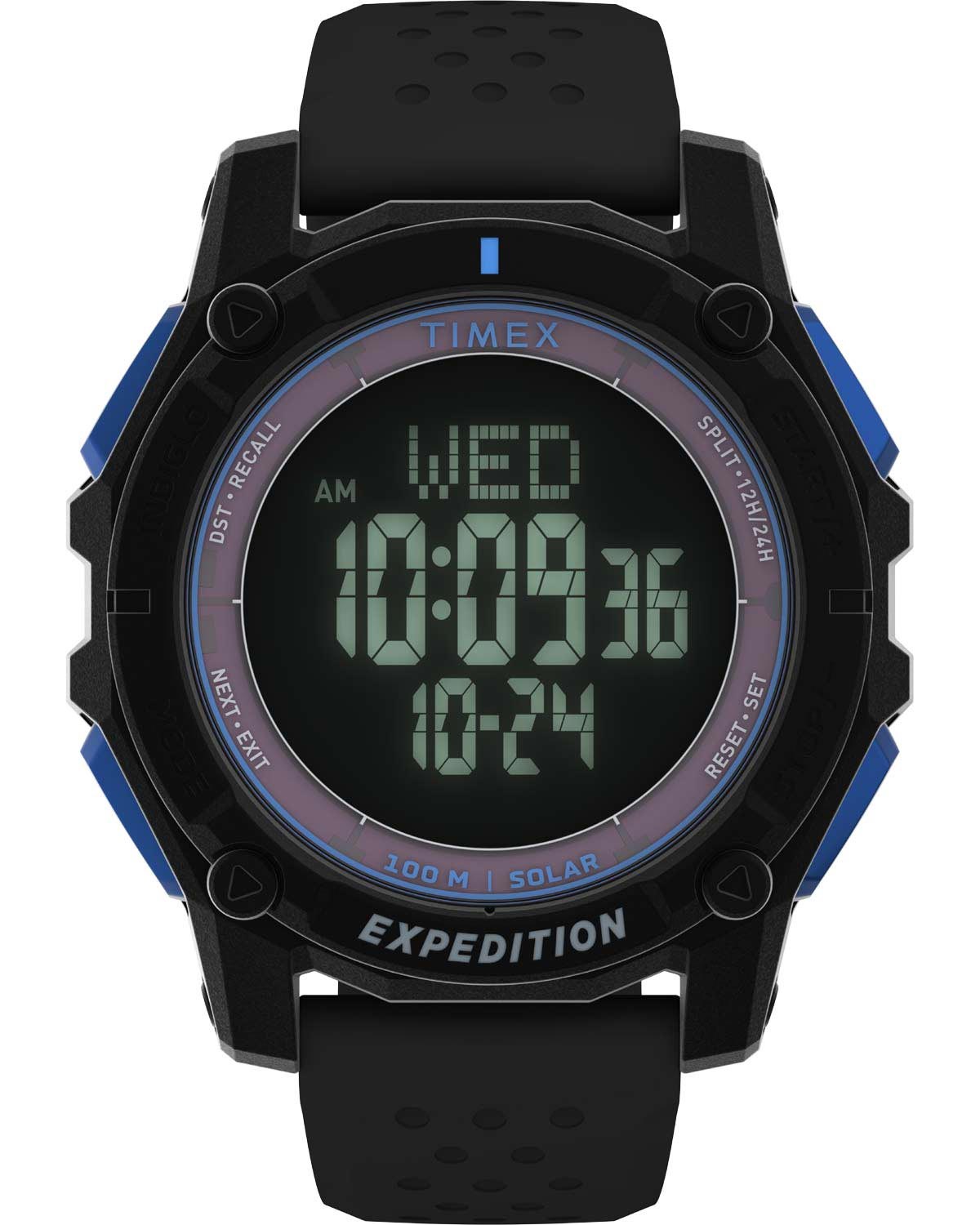 Ρολόι TIMEX Expedition North Solar Chronograph Black Silicone Strap