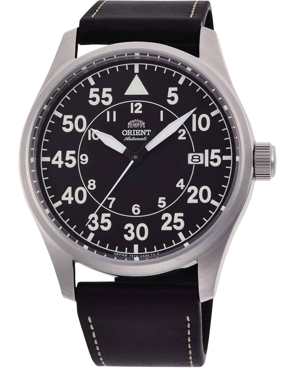 Ρολόι ORIENT Sports Flight Automatic Black Leather Strap