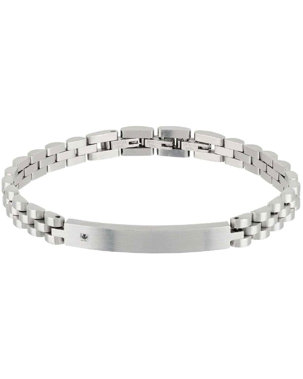 Βραχιόλι BREIL Black Diamond από ανοξείδωτο ατσάλι με μαύρο διαμάντι