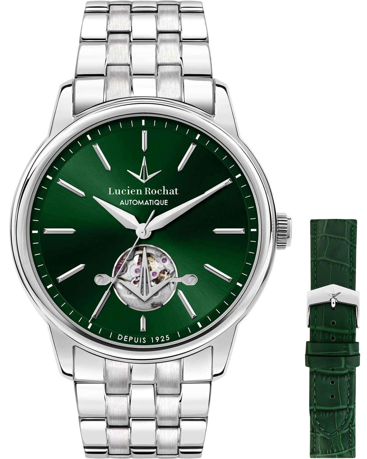Ρολόι LUCIEN ROCHAT Iconic Automatic Silver Stainless Steel Bracelet Gift Set