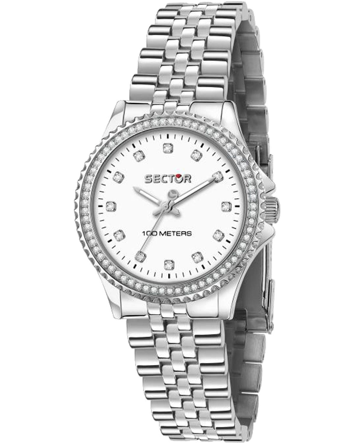 Ρολόι SECTOR 230 Crystals Silver Metallic Bracelet