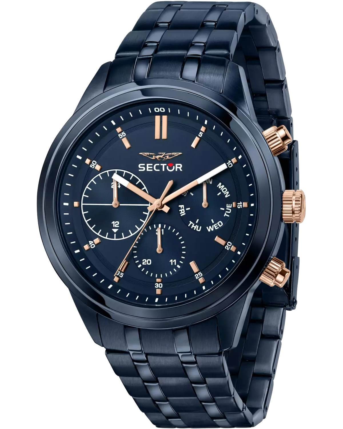 SECTOR 670 Blue Stainless Steel Bracelet