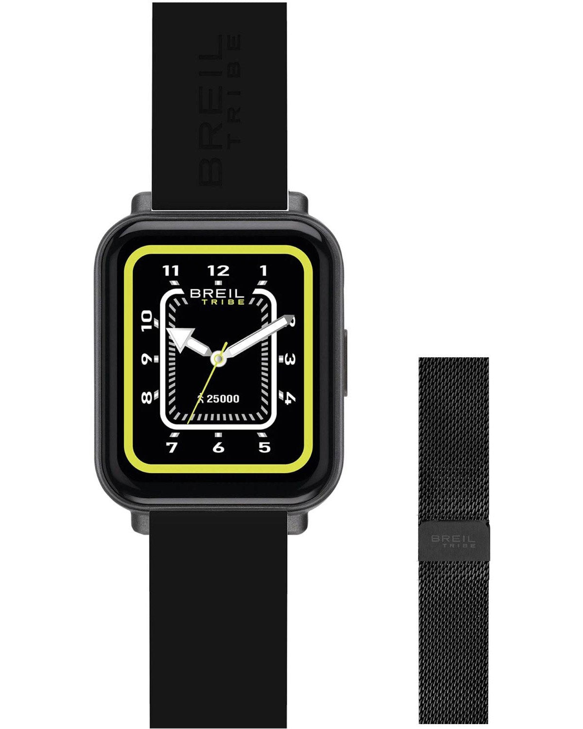 Ρολόι BREIL SBT-2 Smartwatch Black Silicone Strap Gift Set