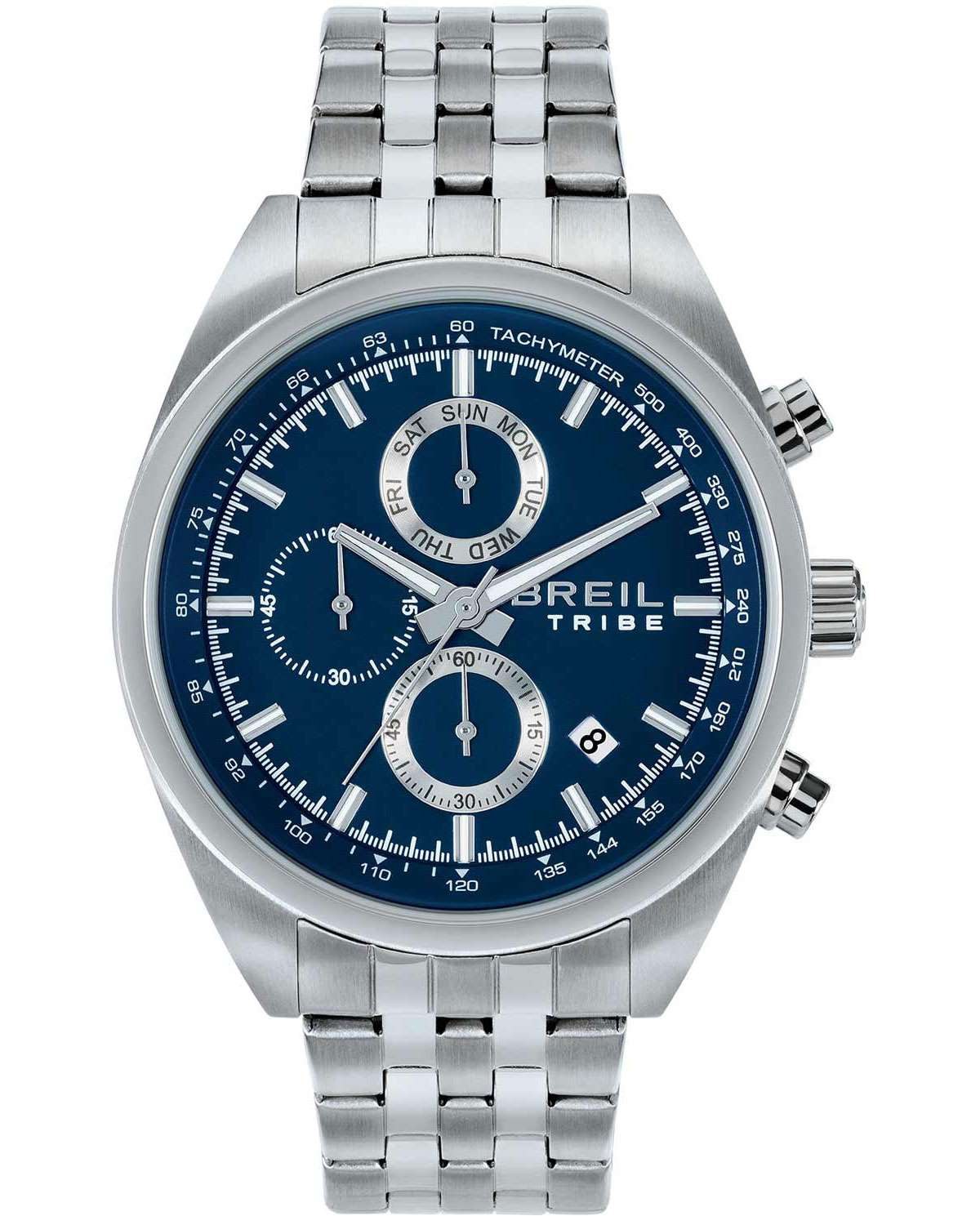 Ρολόι BREIL Tribe Sky Volt Chronograph Silver Stainless Steel Bracelet
