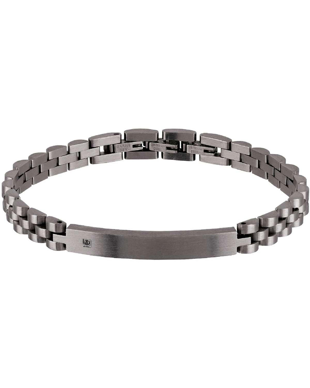 Βραχιόλι BREIL Black Diamond από ανοξείδωτο ατσάλι με μαύρο διαμάντι