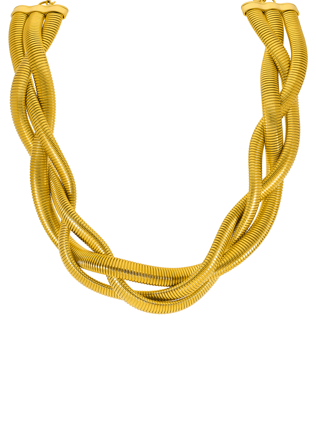 Ατσάλινο Γυναικείο διχτυωτό chocker Marea C02704-AK - Χρυσό