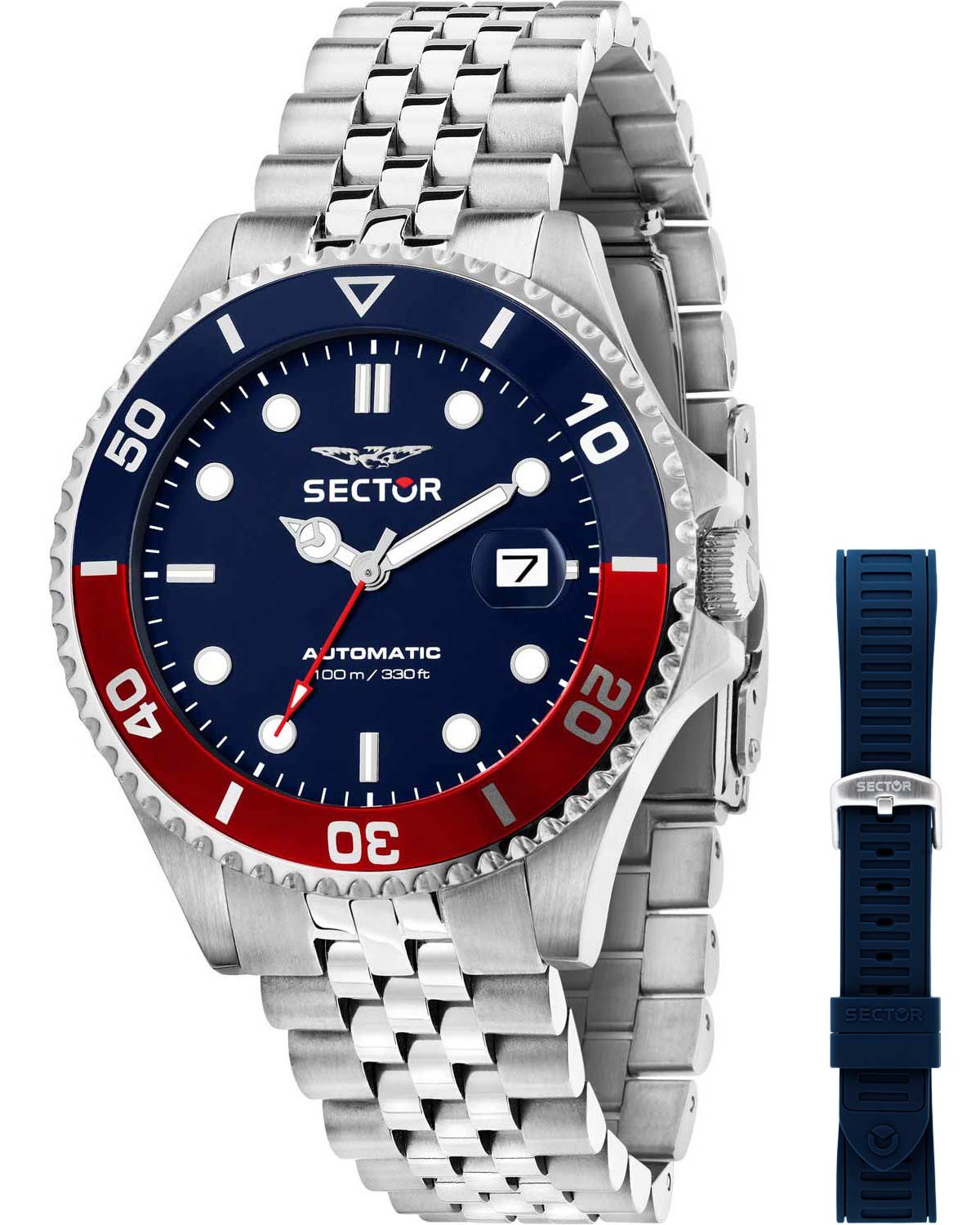Ρολόι SECTOR 230 Automatic Silver Stainless Steel Bracelet Gift Set