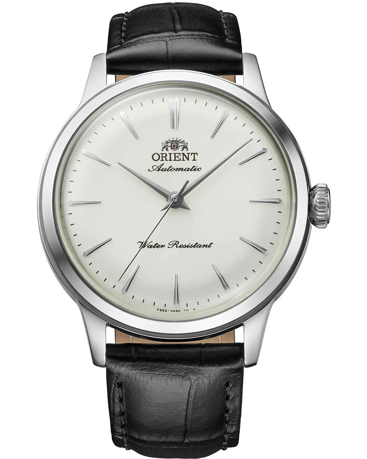 Ρολόι ORIENT Bambino αυτόματο με μαύρο δερμάτινο λουράκι