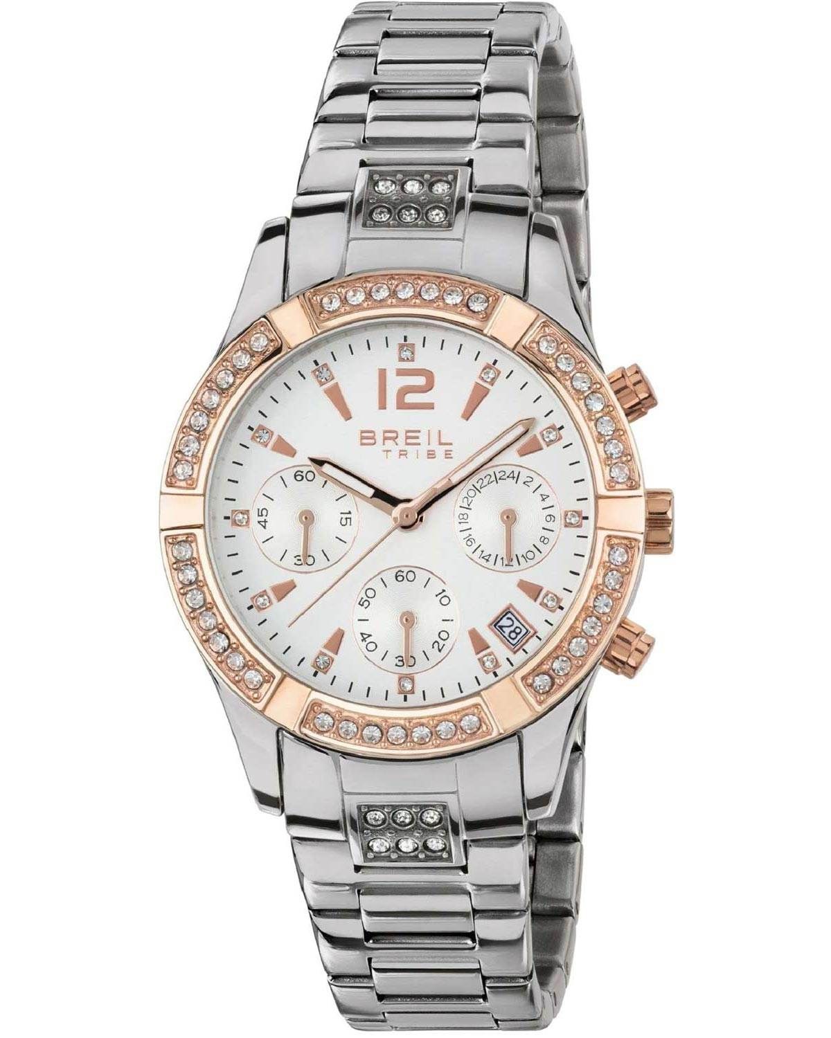 Ρολόι BREIL Tribe C'Est Chic Crystals Chronograph Stainless Steel Bracelet