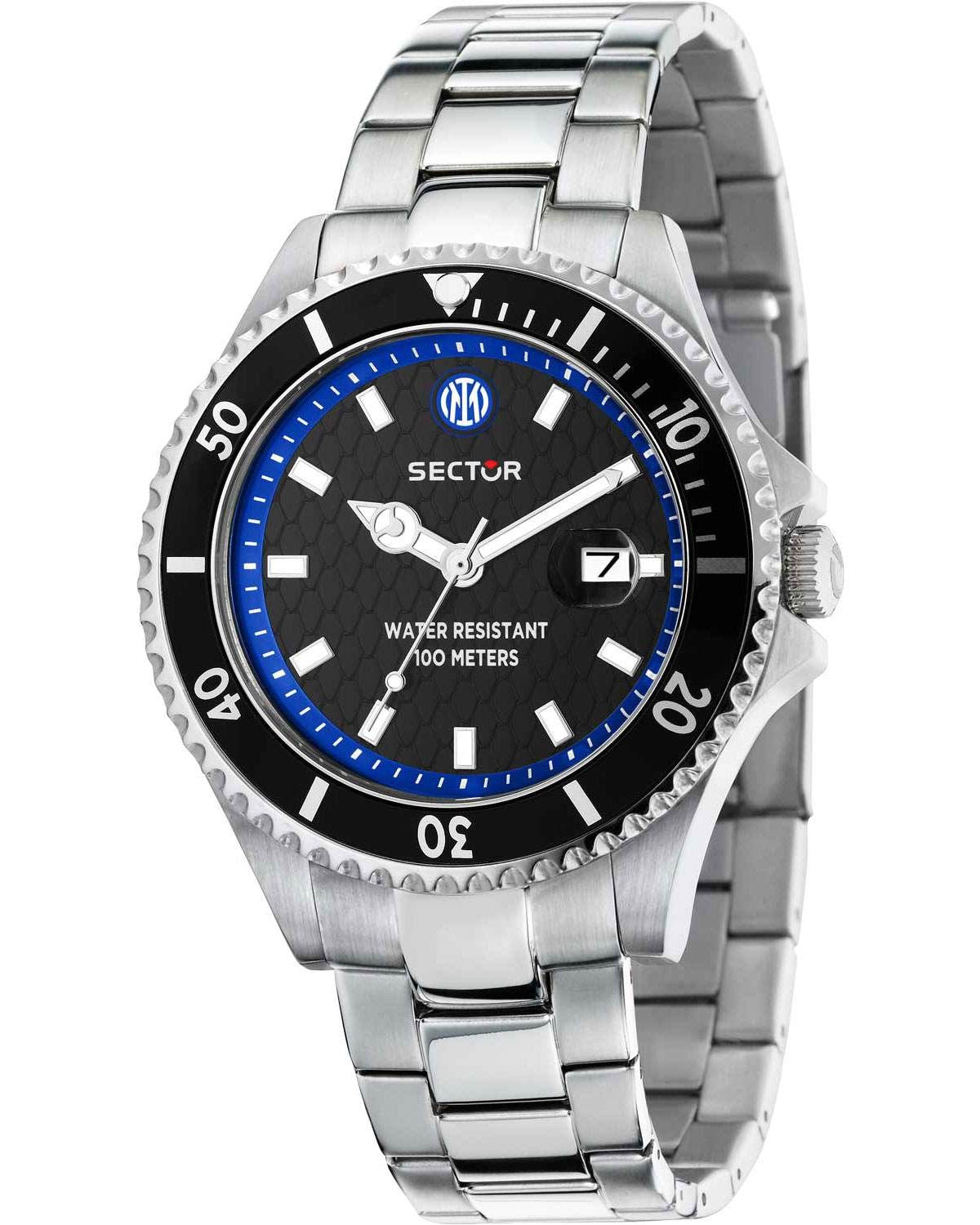 Ρολόι SECTOR 230 Inter Silver Stainless Steel Bracelet Special Edition