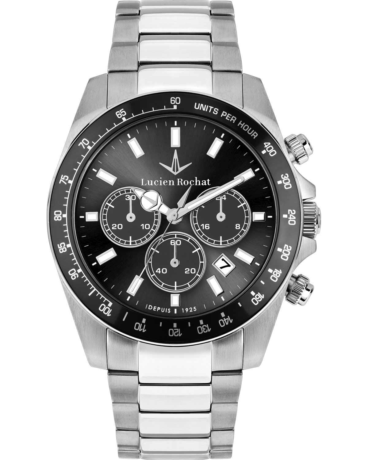 Ρολόι LUCIEN ROCHAT Leman Chronograph Silver Stainless Steel Bracelet