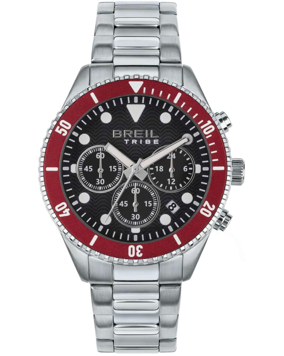 Ρολόι BREIL Tribe Overhand Chronograph Silver Stainless Steel Bracelet
