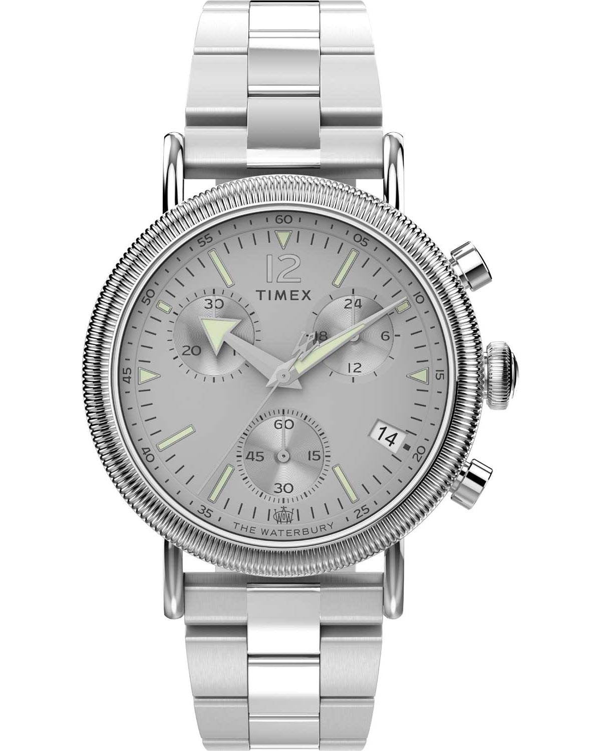 Ρολόι TIMEX Waterbury Traditional Chronograph Silver Stainless Steel Bracelet