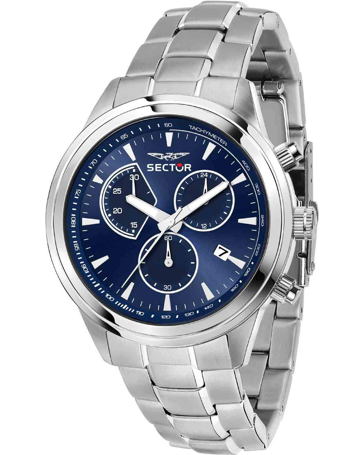 Ρολόι SECTOR 670 Chronograph Silver Stainless Steel Bracelet