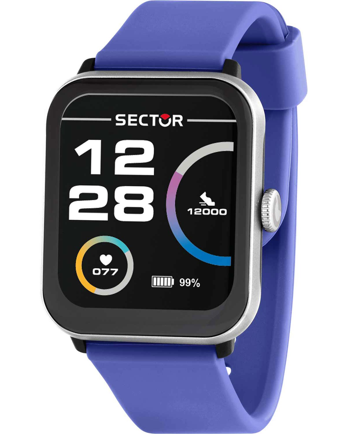 Ρολόι SECTOR S-08 Smartwatch Pervinca Purple Silicone Strap