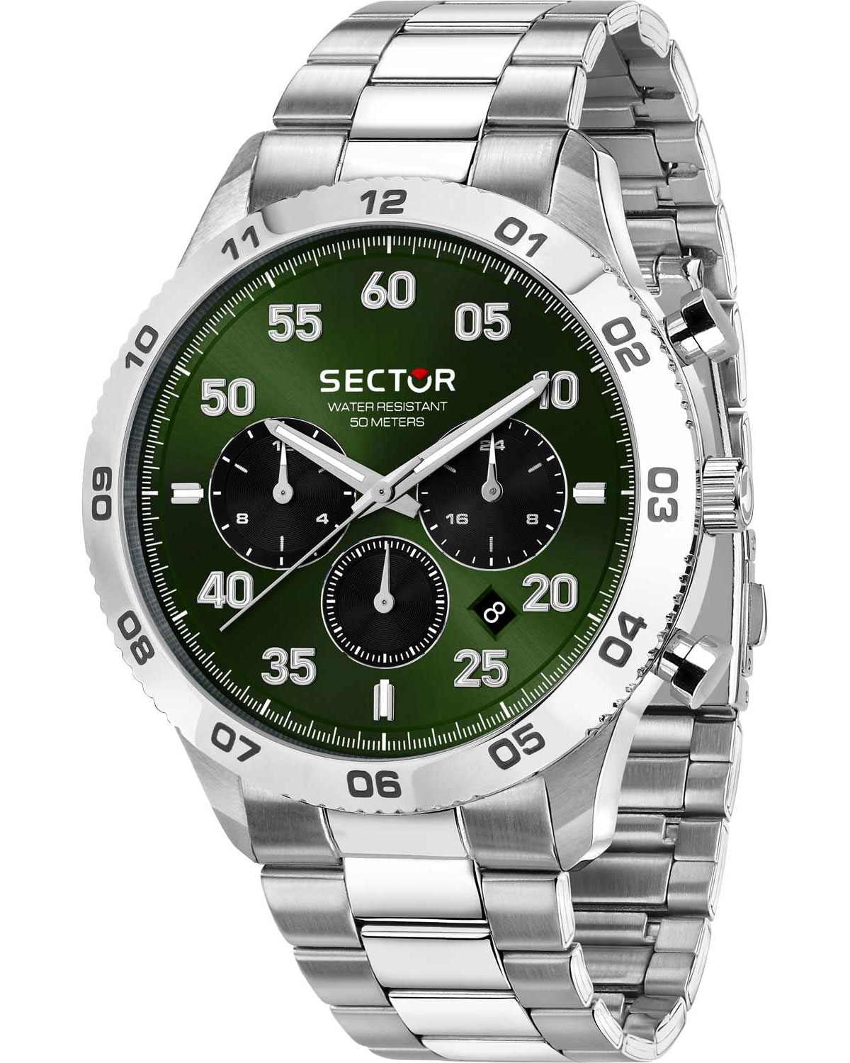 Ρολόι SECTOR 270 Chronograph Silver Stainless Steel Bracelet