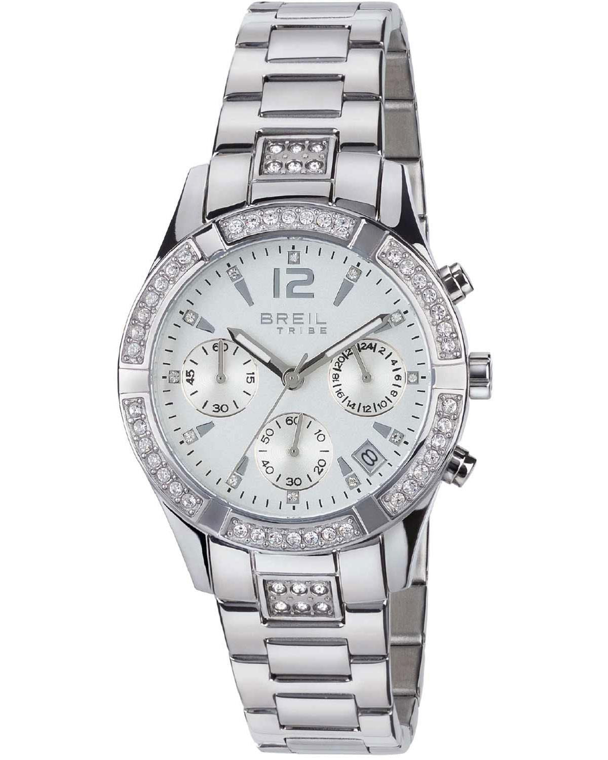 Ρολόι BREIL Tribe C'Est Chic Crystals Chronograph Stainless Steel Bracelet