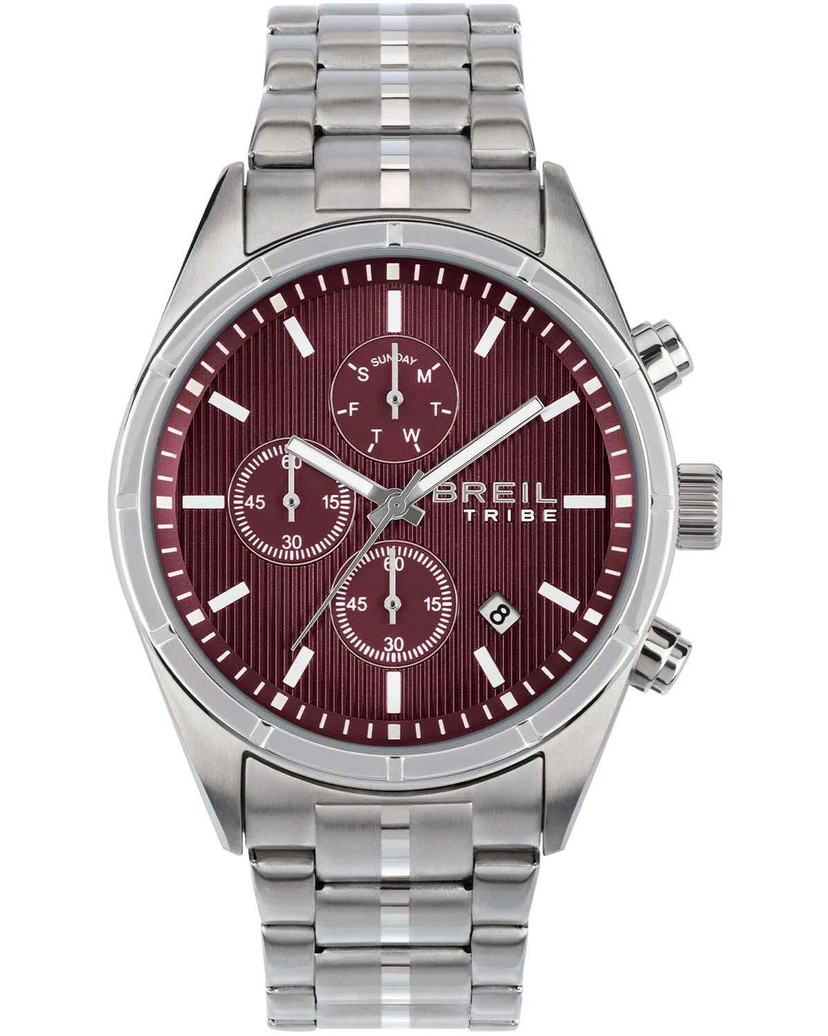 Ρολόι BREIL Tribe Captain Chronograph Silver Stainless Steel Bracelet