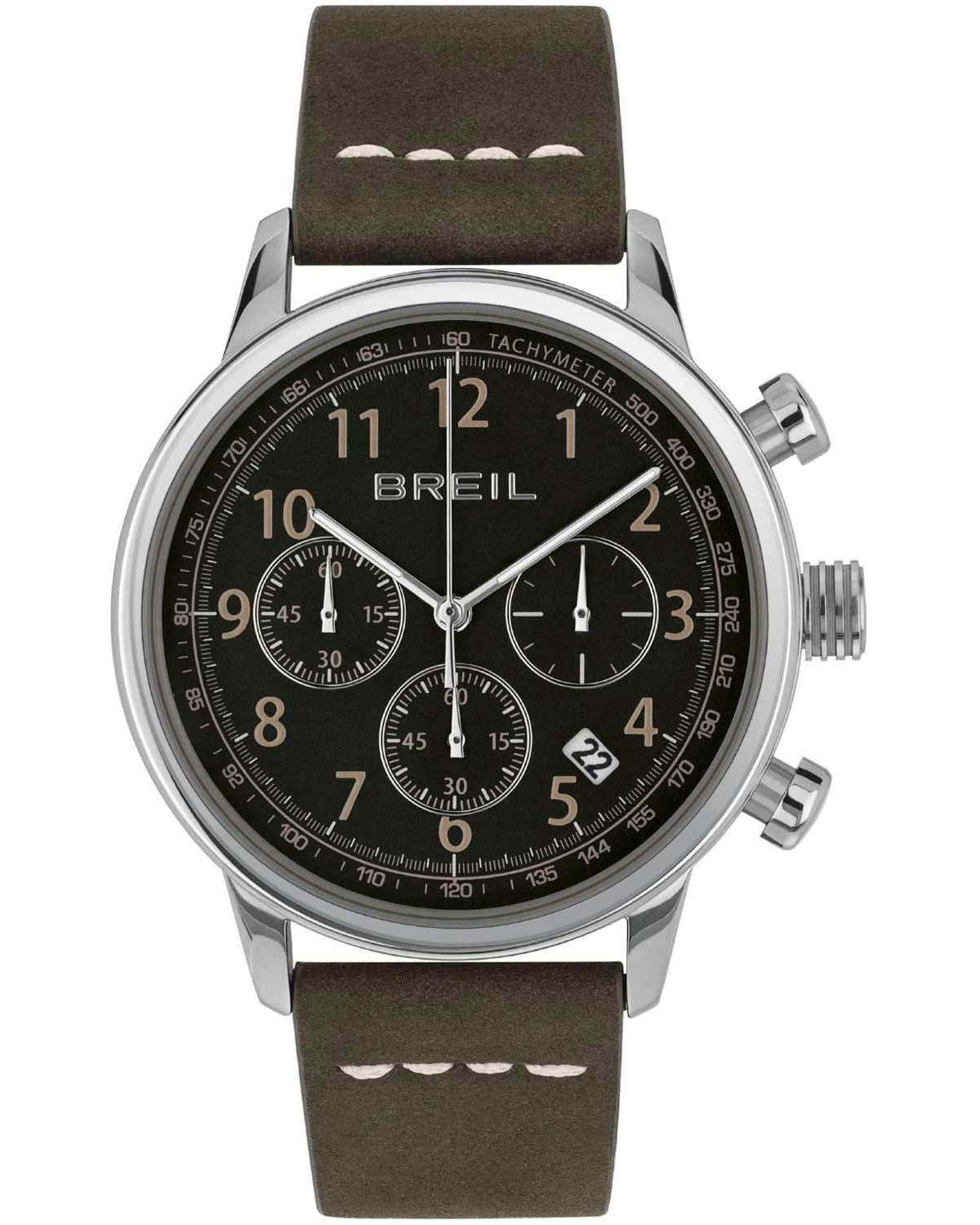 Ρολόι BREIL Outrider Chronograph Brown Leather Strap