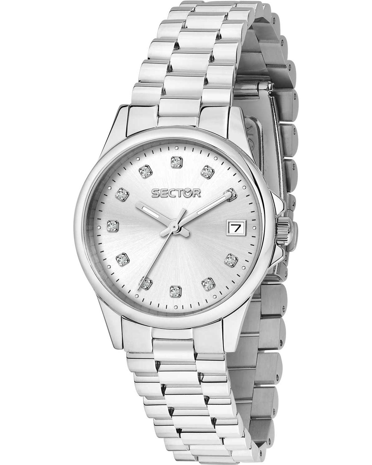 Ρολόι SECTOR 230 Crystals Silver Stainless Steel Bracelet