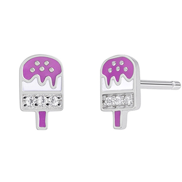 Ασημένια σκουλαρίκια Marea Silver D02401/BB