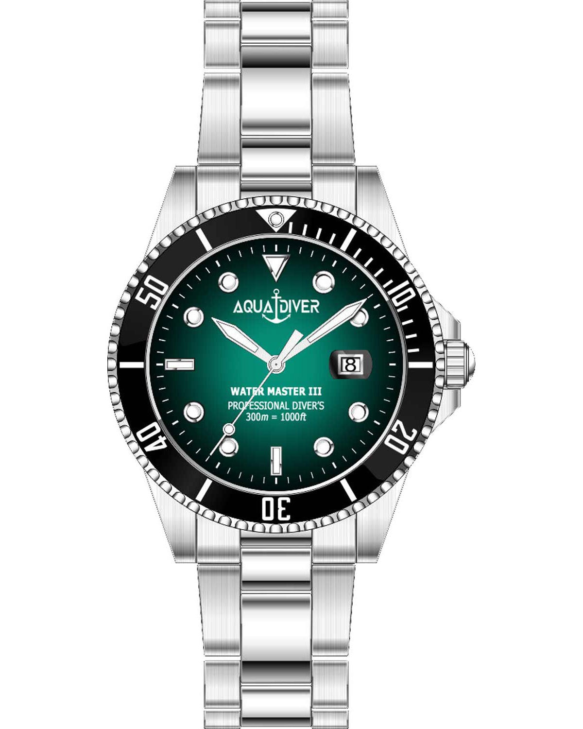 Ρολόι AQUADIVER Water Master III Silver Stainless Steel Bracelet