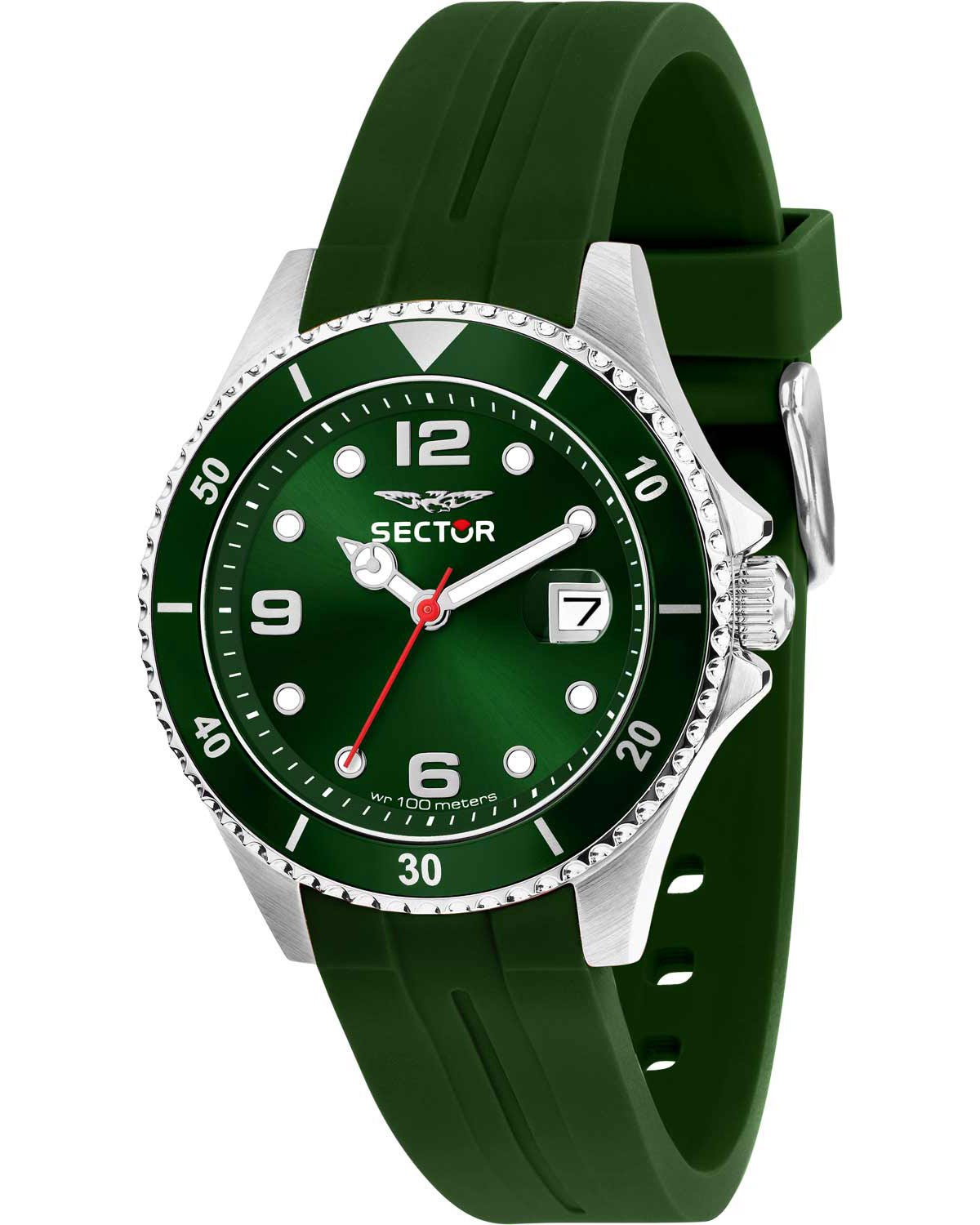 Ρολόι SECTOR 230 Green Plastic Strap