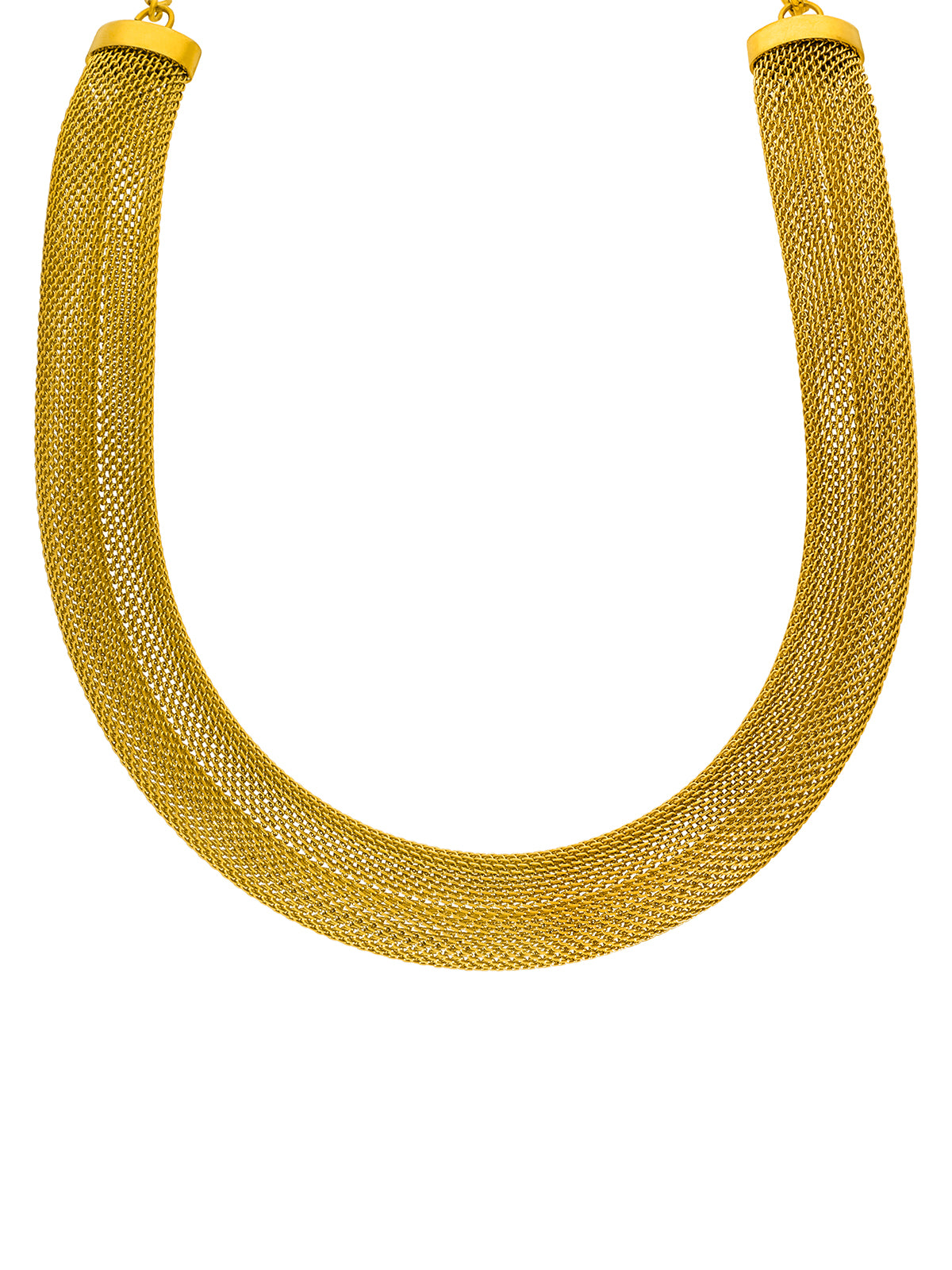 Ατσάλινο Γυναικείο διχτυωτό chocker Marea C02704-AI - Χρυσό