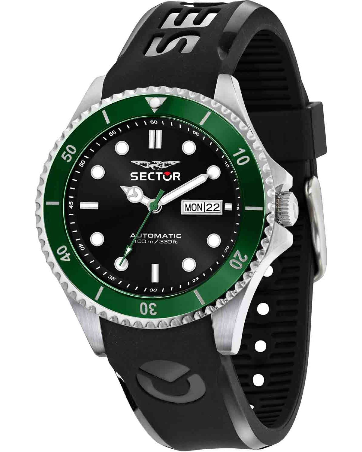 Ρολόι SECTOR 230 Automatic Black Silicone Strap