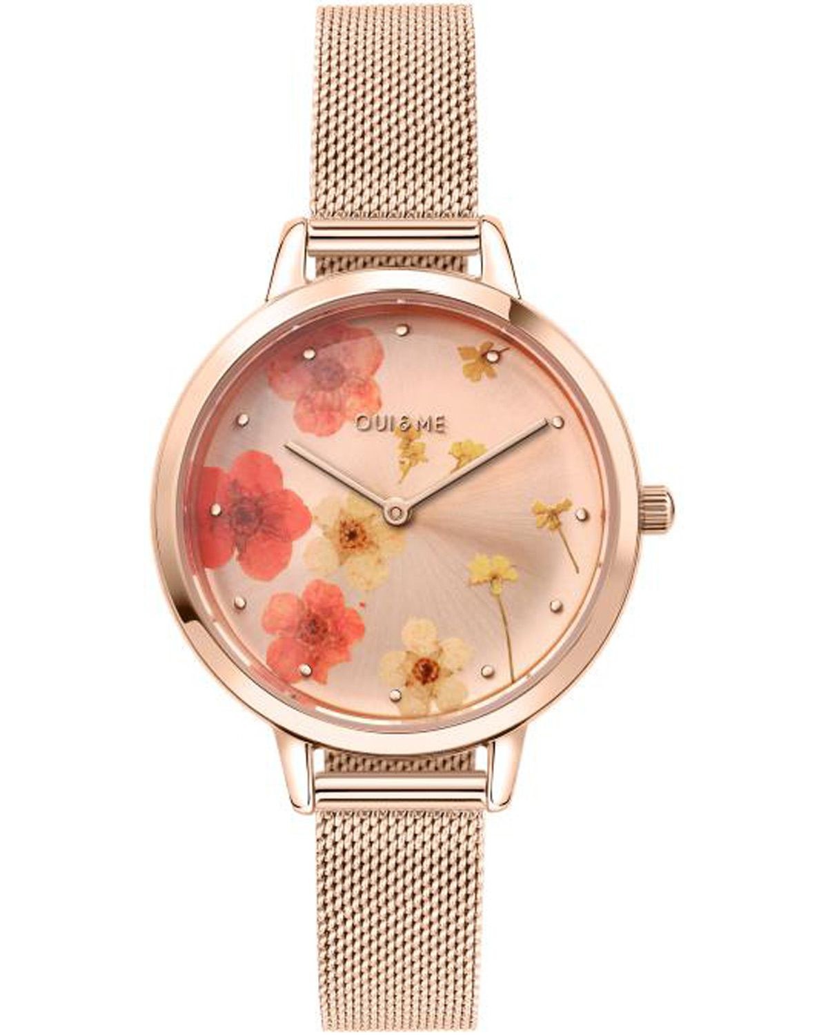 Ρολόι OUI&ME Fluerette Rose Gold Stainless Steel Bracelet