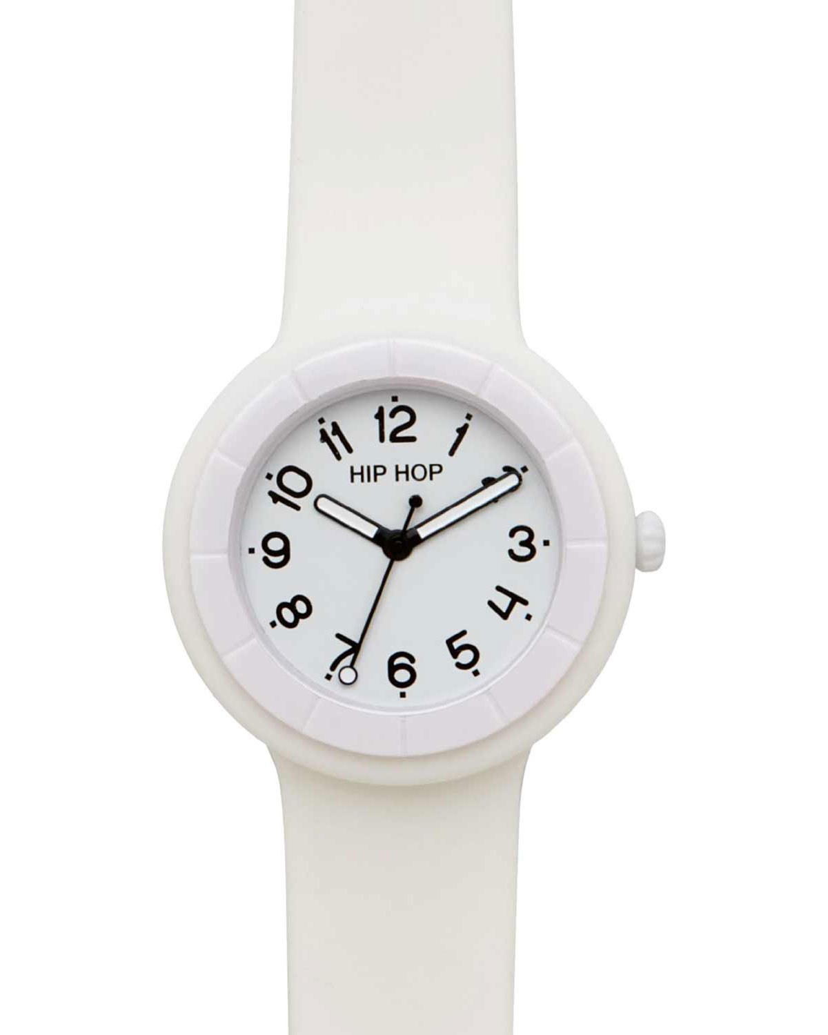 Ρολόι HIP HOP Hero.DOT Day White Silicone Strap
