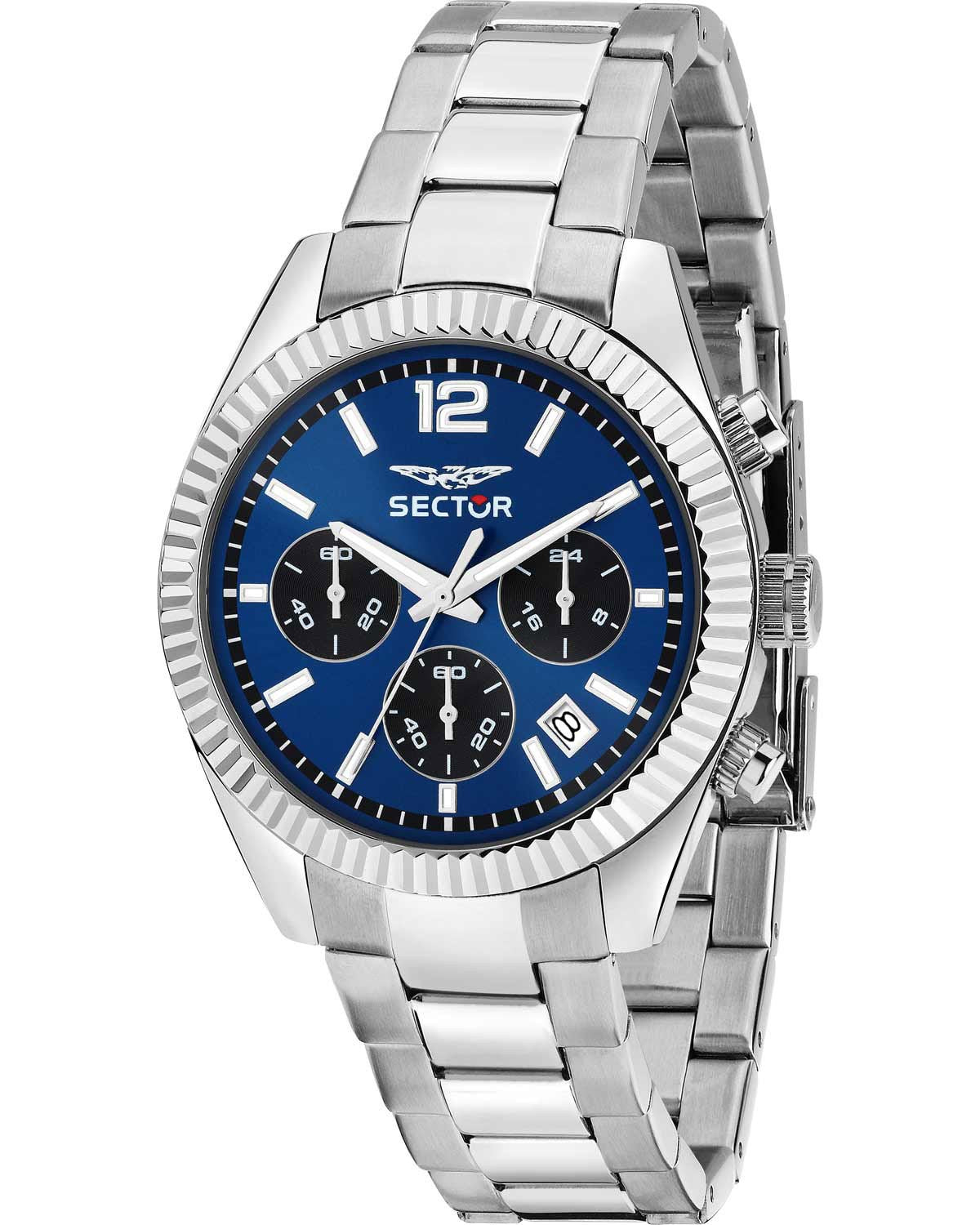 Ρολόι SECTOR 240 Chronograph Silver Stainless Steel Bracelet