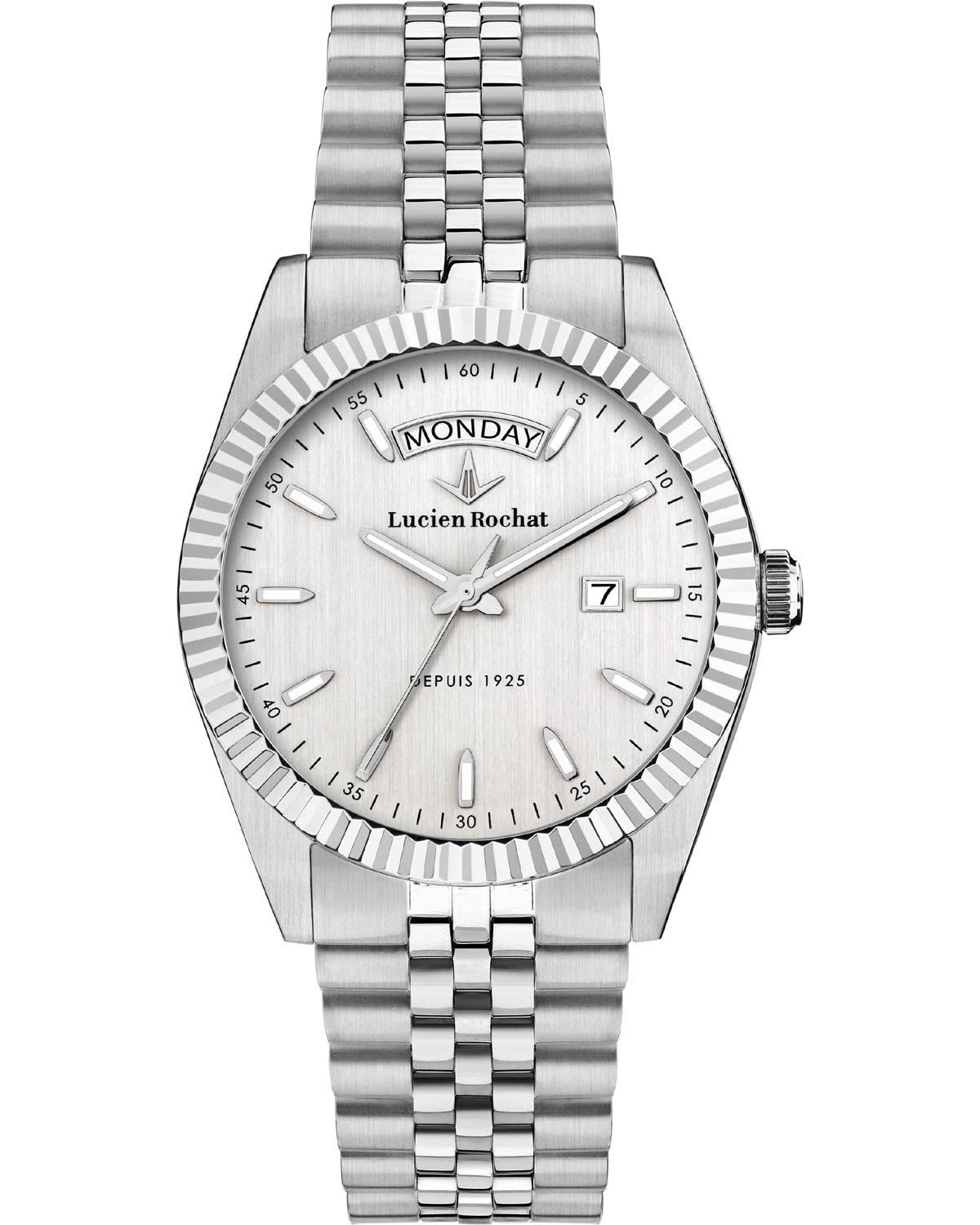 Ρολόι LUCIEN ROCHAT Bienne Silver Stainless Steel Bracelet