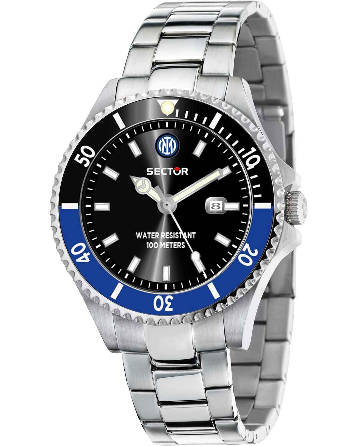 Ρολόι SECTOR 230 Inter Silver Stainless Steel Bracelet Special Edition