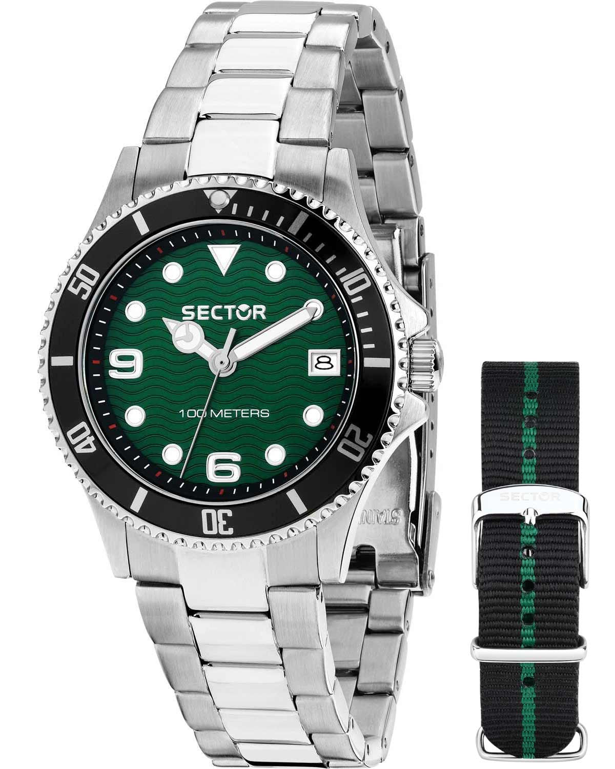 Ρολόι SECTOR 230 Silver Stainless Steel Bracelet Gift Set