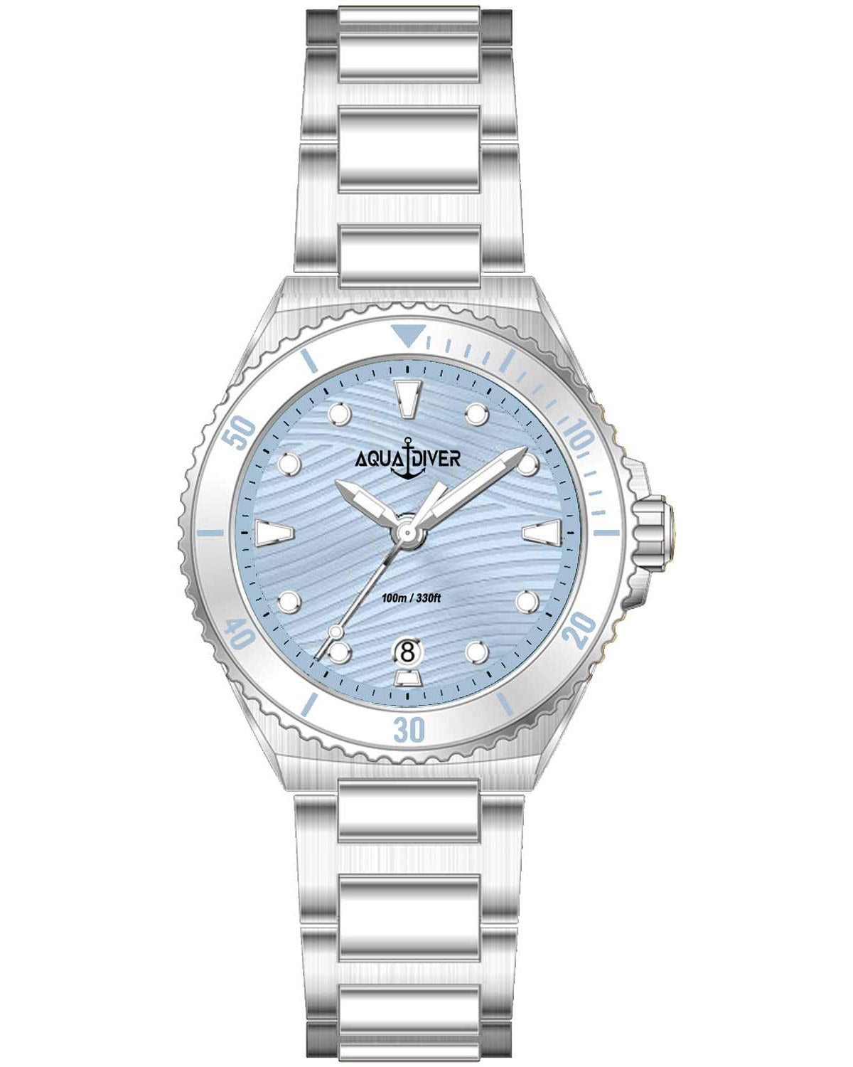 Ρολόι AQUADIVER Oceana Silver Stainless Steel Bracelet