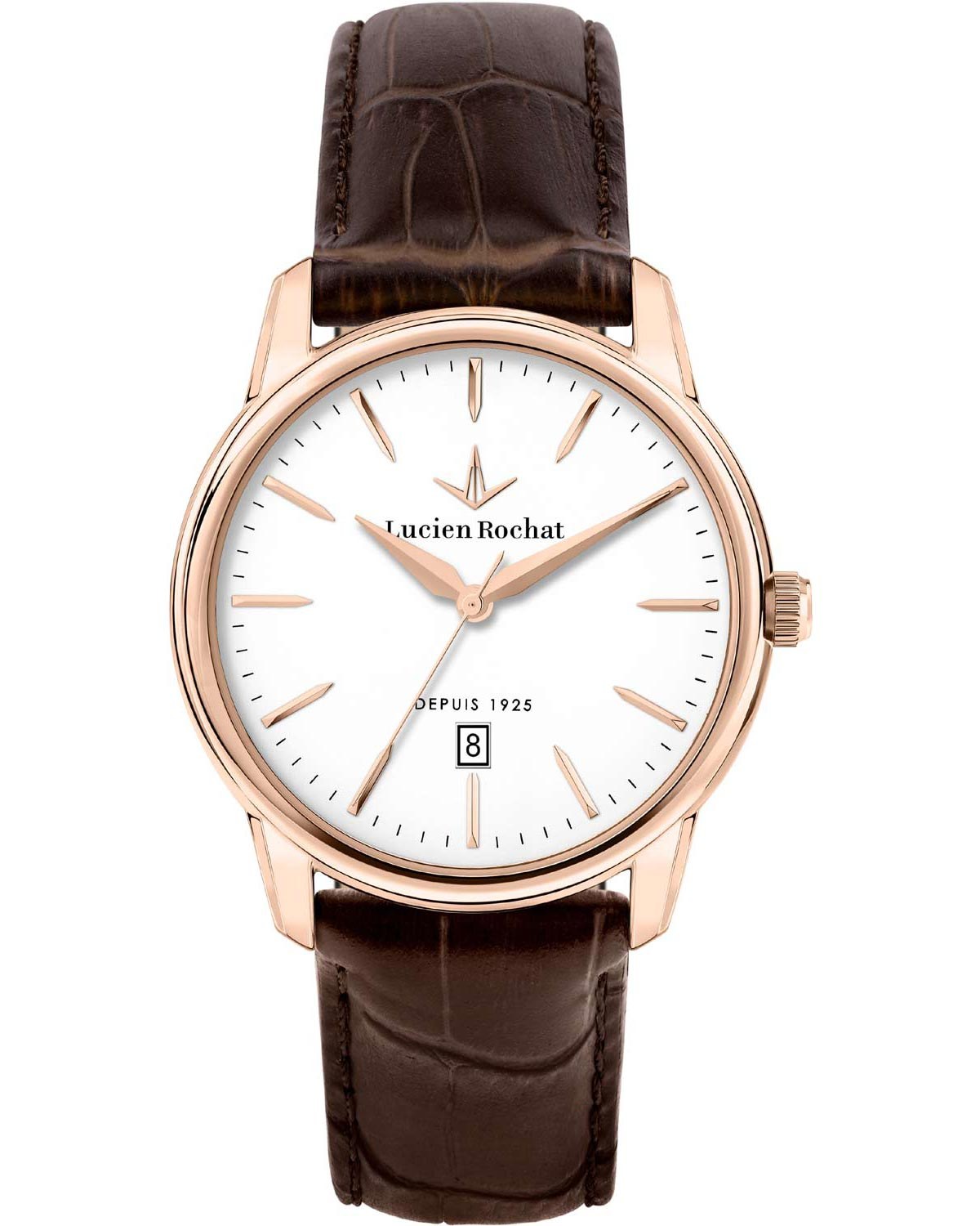 Ρολόι LUCIEN ROCHAT Iconic Brown Leather Strap