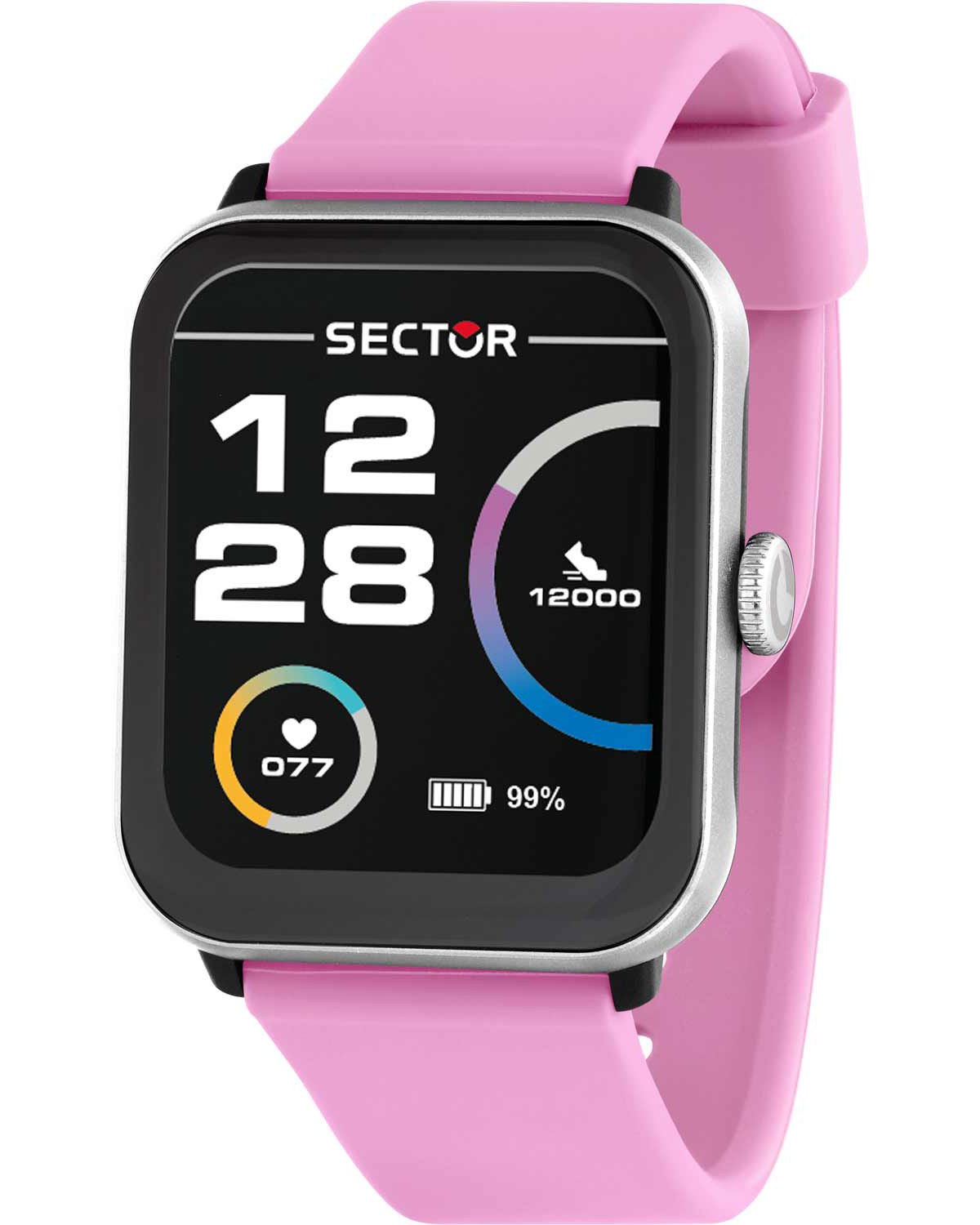 Ρολόι SECTOR S-08 Smartwatch Peonia Pink Silicone Strap